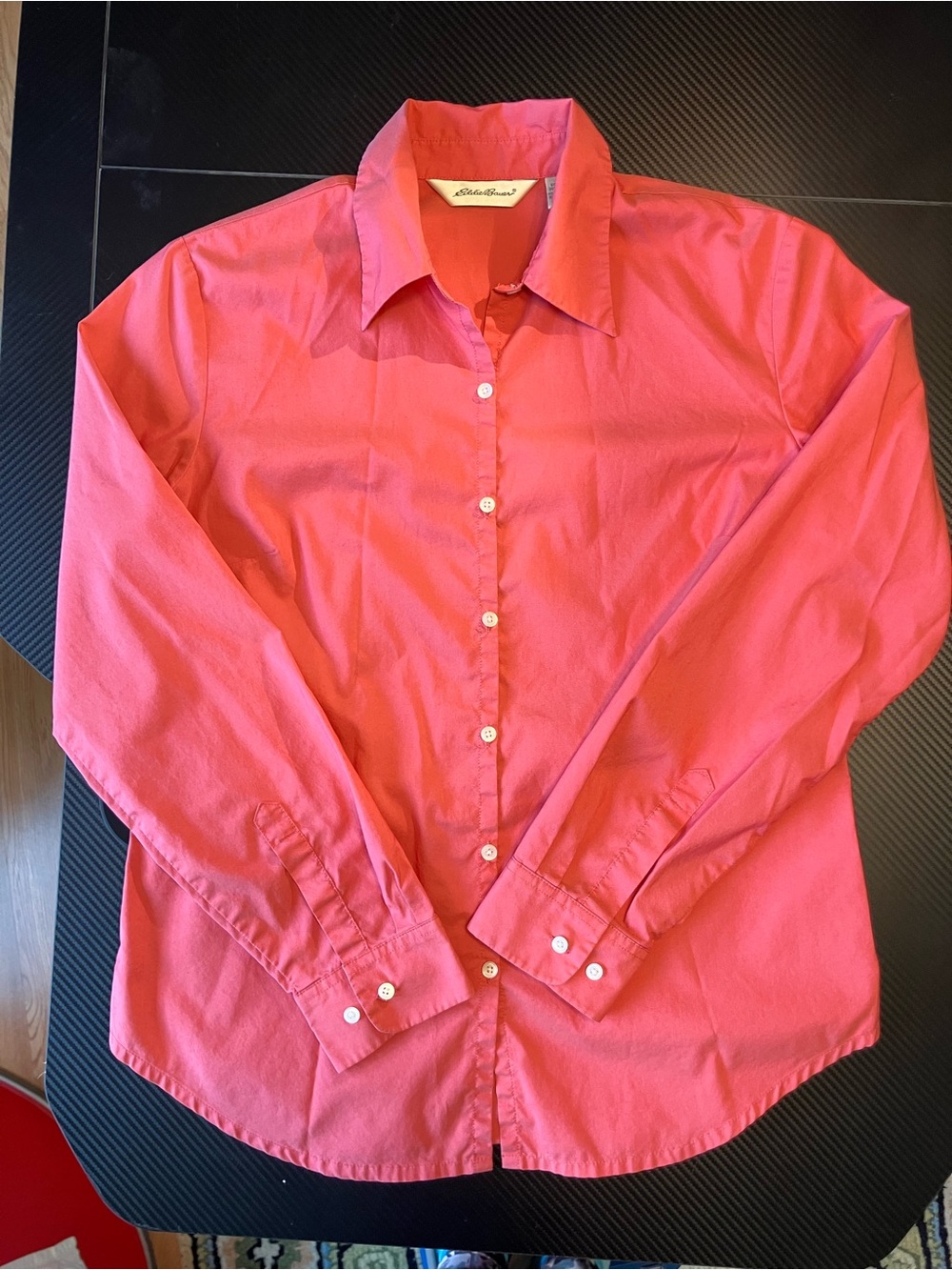 Eddie Bauer Pink Button-Up Shirt